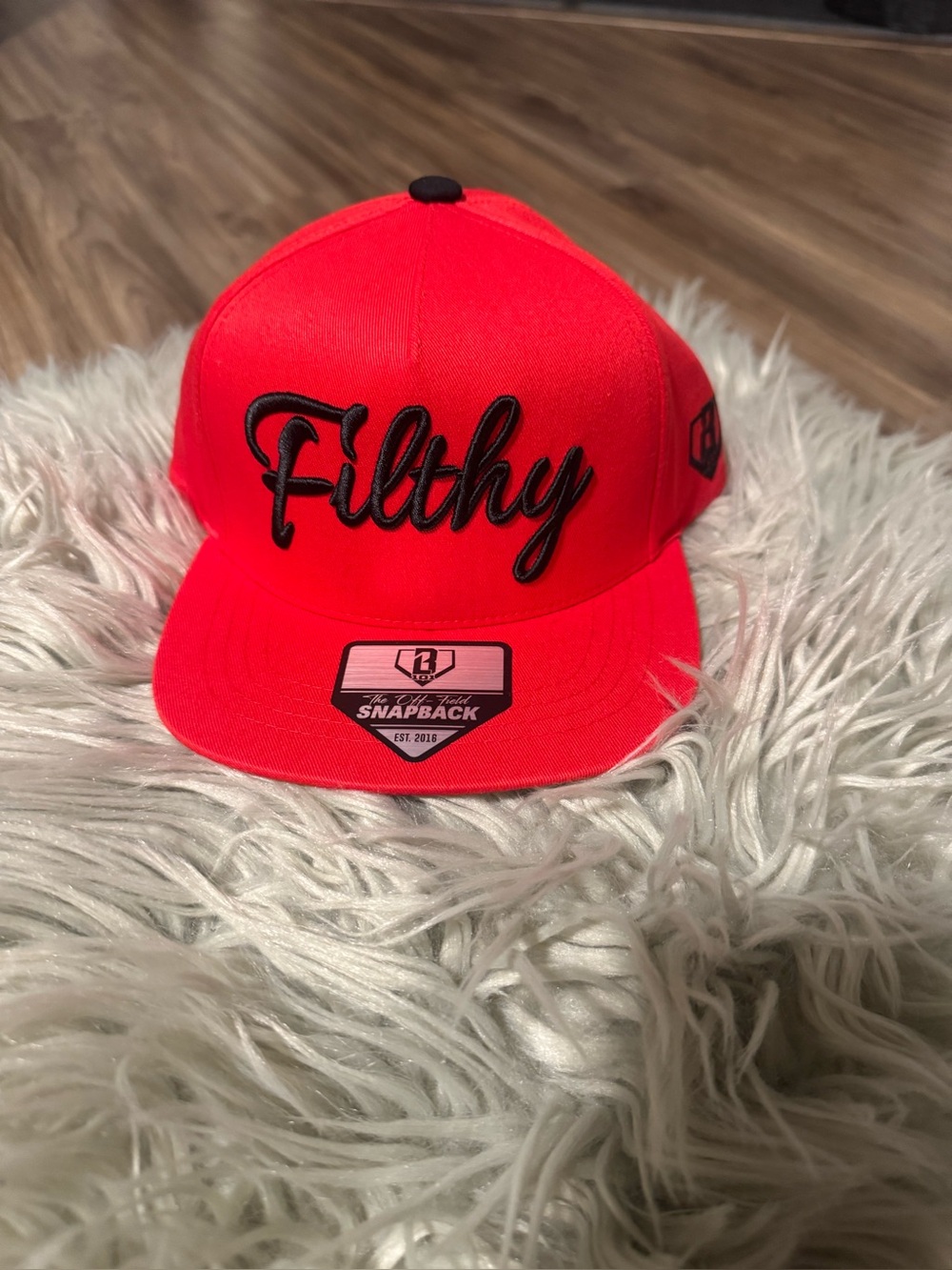 NWT! Baseball Lifestyle 101 
Filthy Red Snapback Hat - youth